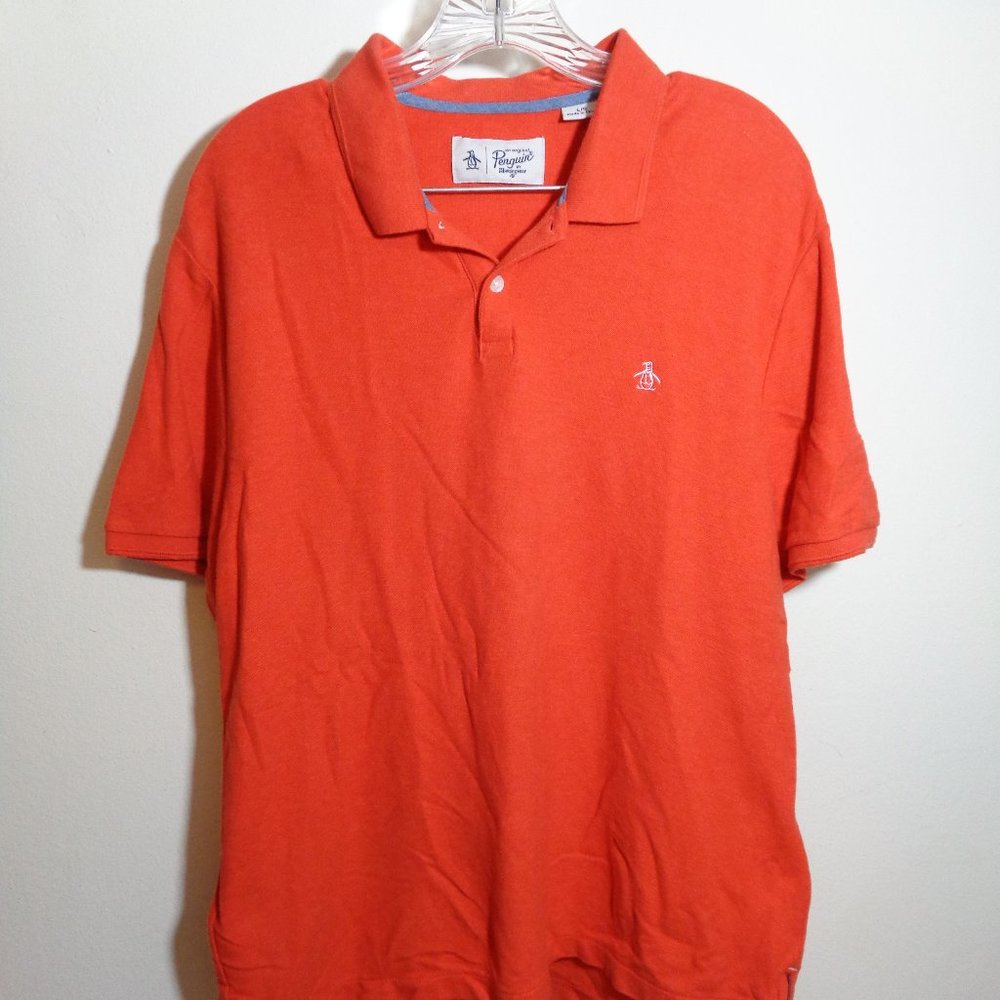 Penguin by Munsingwear Men's Red Cotton Polo Sz. L